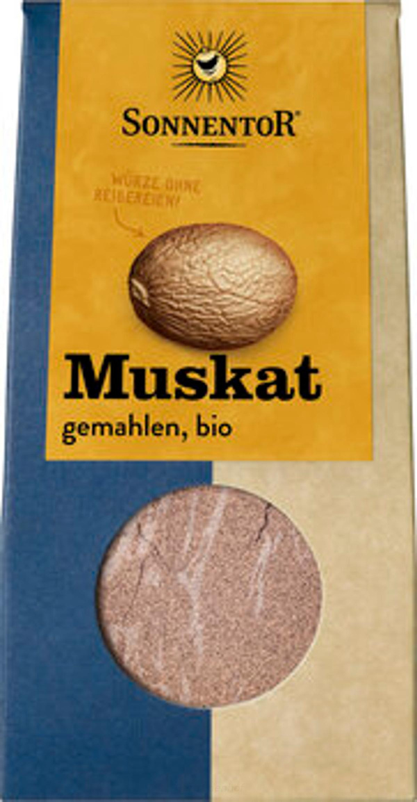 Produktfoto zu Muskatnuss gemahlen Tüte (STN)