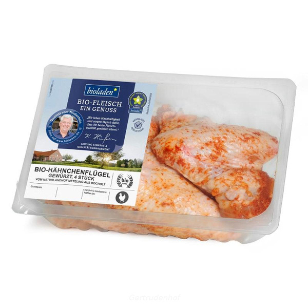 Produktfoto zu Hähnchenflügel gewürzt 4 Stk
