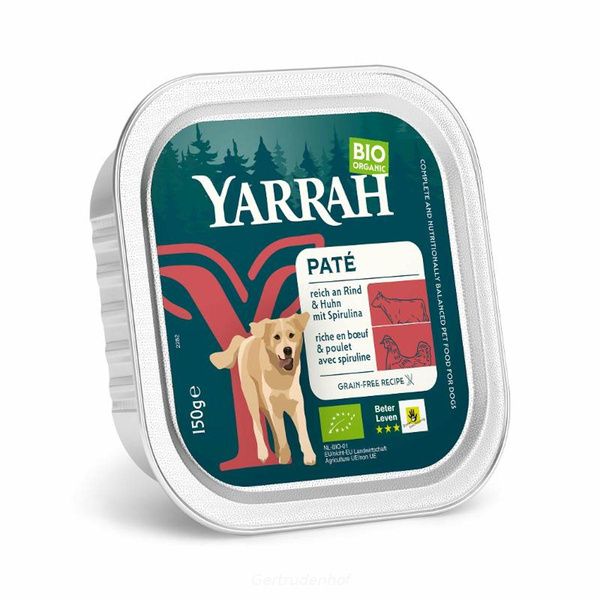 Produktfoto zu Hund Pastete Rind 150g YAR