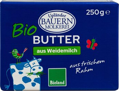 Produktfoto zu Butter Süßrahm 250g (UBM)
