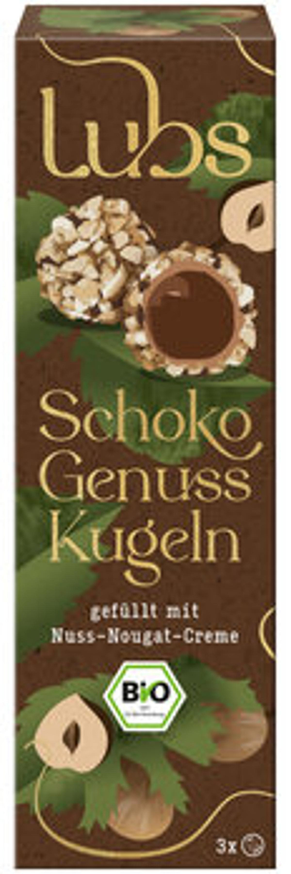 Produktfoto zu Schoko Genuss Kugeln Nuss Lubs