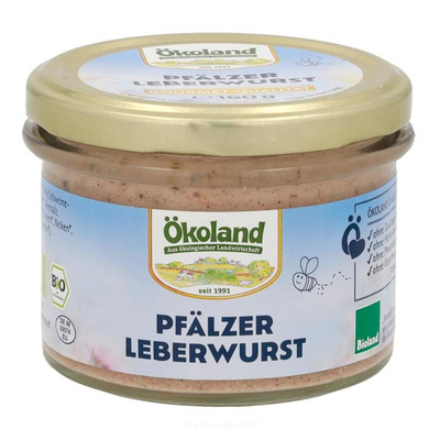 Produktfoto zu Pfälzer Leberwurst Glas Öko