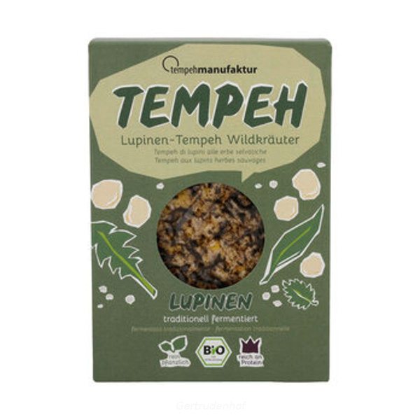 Produktfoto zu Tempeh Lupinen Wildkräuter