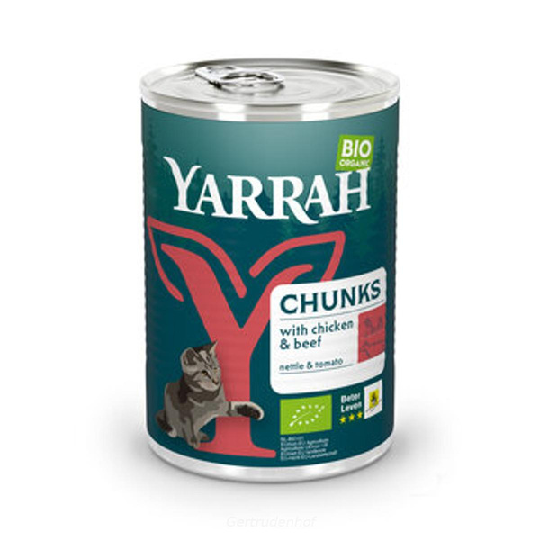 Produktfoto zu Katze Bröckchen HuhnRind 405g